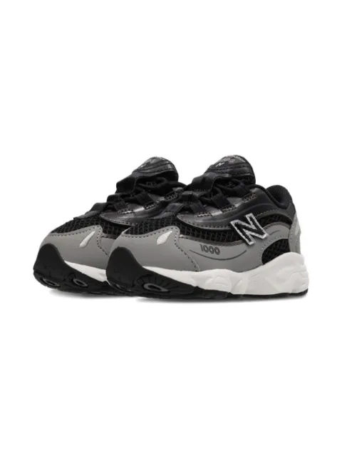 New Balance Kids 1000 metallic-effect sneakers