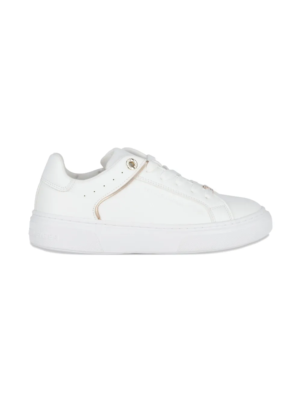 Tommy Hilfiger Junior logo-detail sneakers - Wit