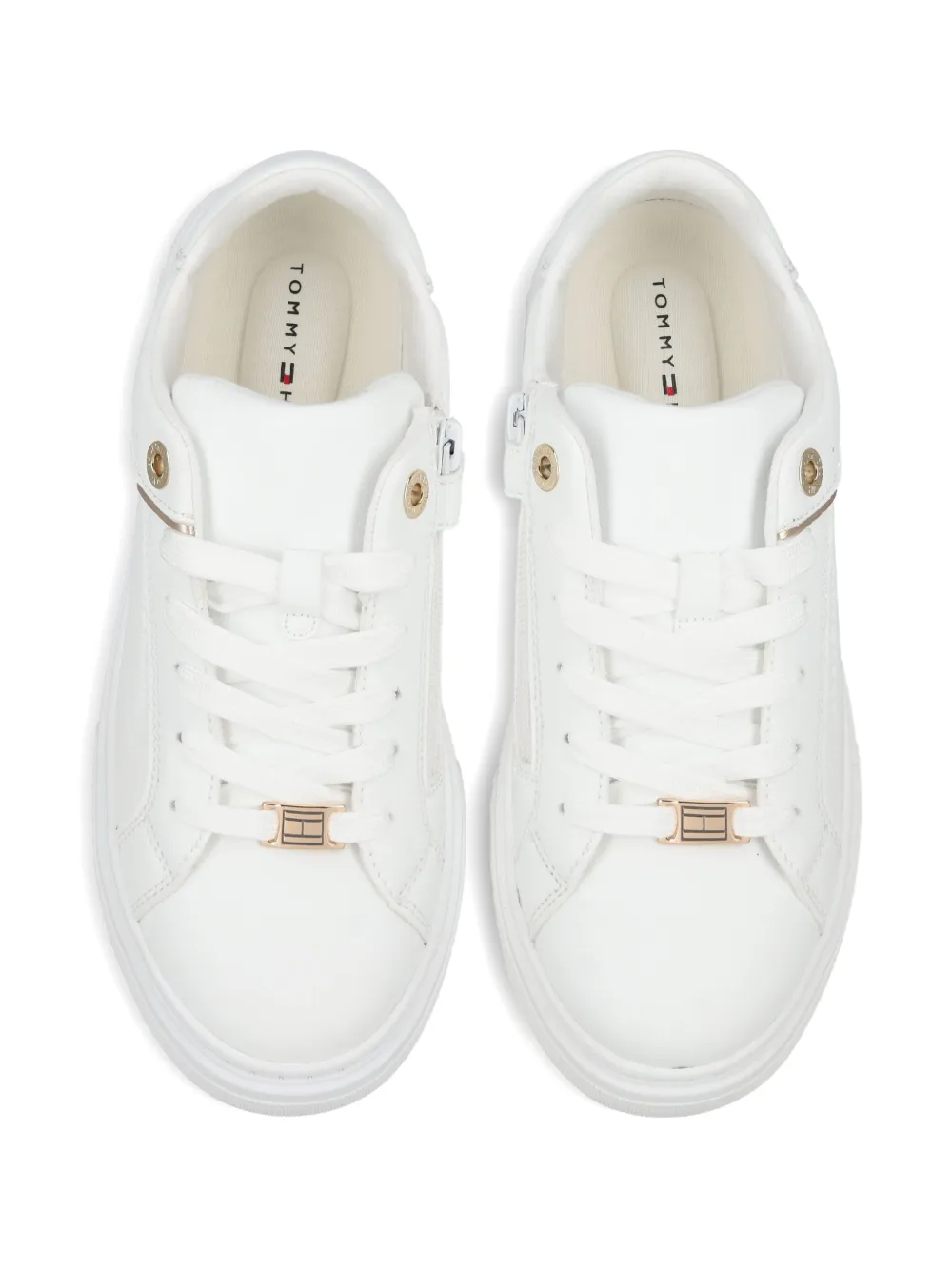 Tommy Hilfiger Junior logo-detail sneakers White
