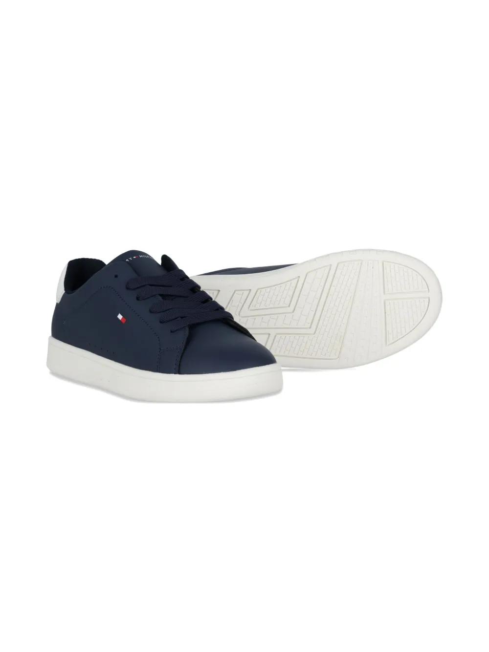 Tommy Hilfiger Junior embroidered-logo sneakers Blue