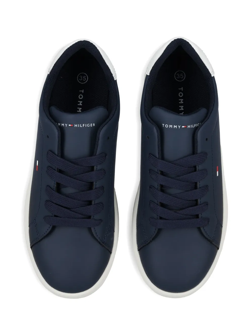 Tommy Hilfiger Junior embroidered-logo sneakers Blue