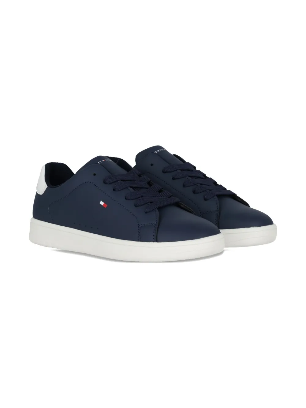 Tommy Hilfiger Junior embroidered-logo sneakers Blue