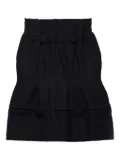 Prada chevron-pattern wool skirt - Blue