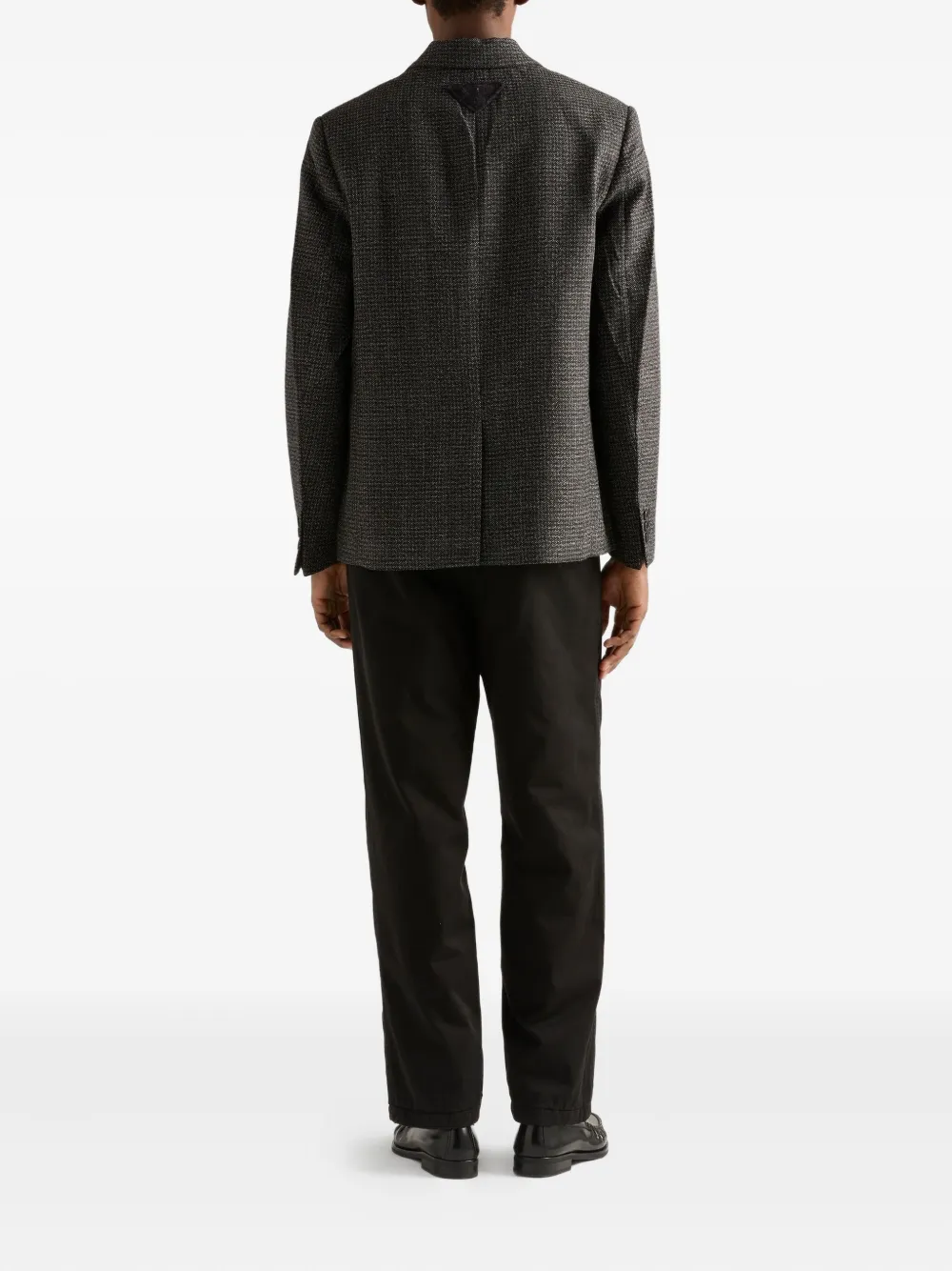 Prada Pantalon met logo Zwart