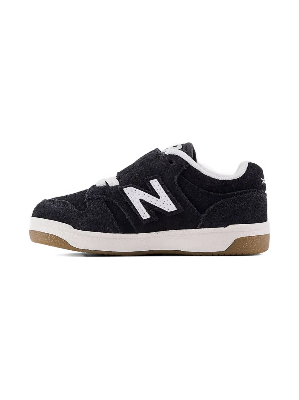 New Balance Kids 480 leren sneakers met klittenband - Zwart
