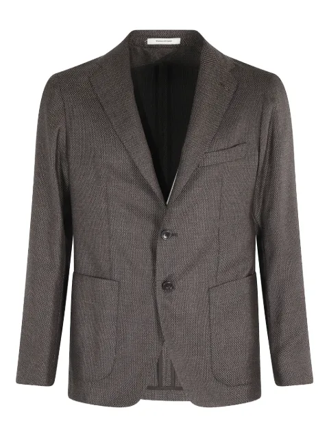 Tagliatore textured two-button blazer