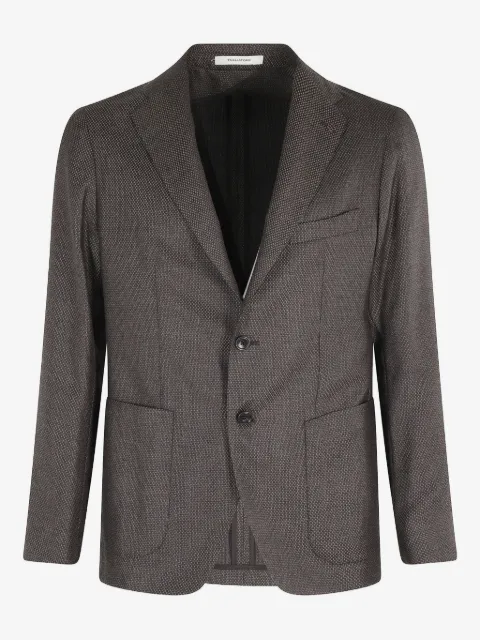 Tagliatore textured two-button blazer
