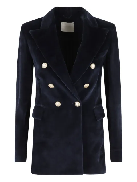Circolo 1901 velvet double-breasted blazer