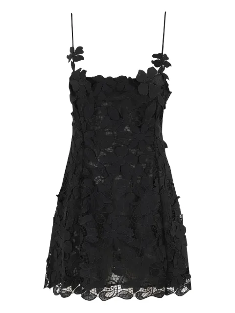 Blumarine floral-lace mini dress