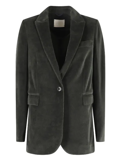 Circolo 1901 velvet single-breasted blazer