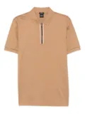 BOSS zip-front polo shirt - Neutrals