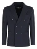 Circolo 1901 double-breasted patch-pocket jacket - Blue