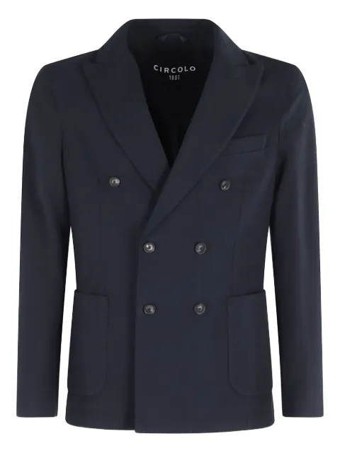 Circolo 1901 double-breasted patch-pocket jacket