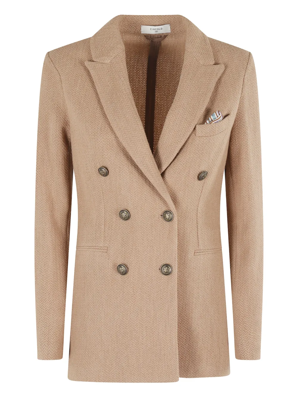 Circolo 1901 double-breasted blazer | Brown | Image 1
