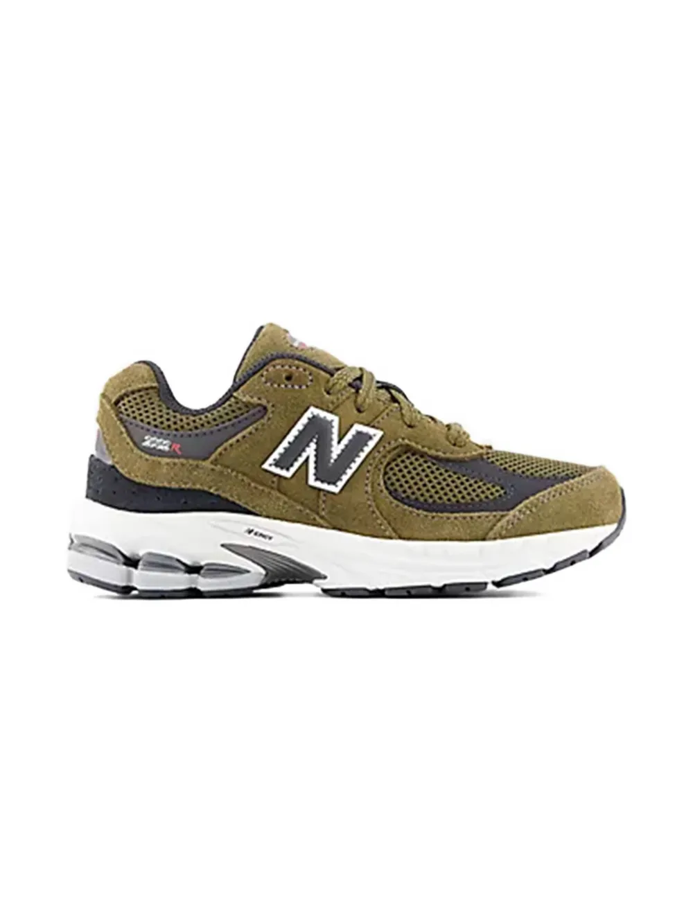 New Balance Kids 2002 mesh-panel leather sneakers - Groen