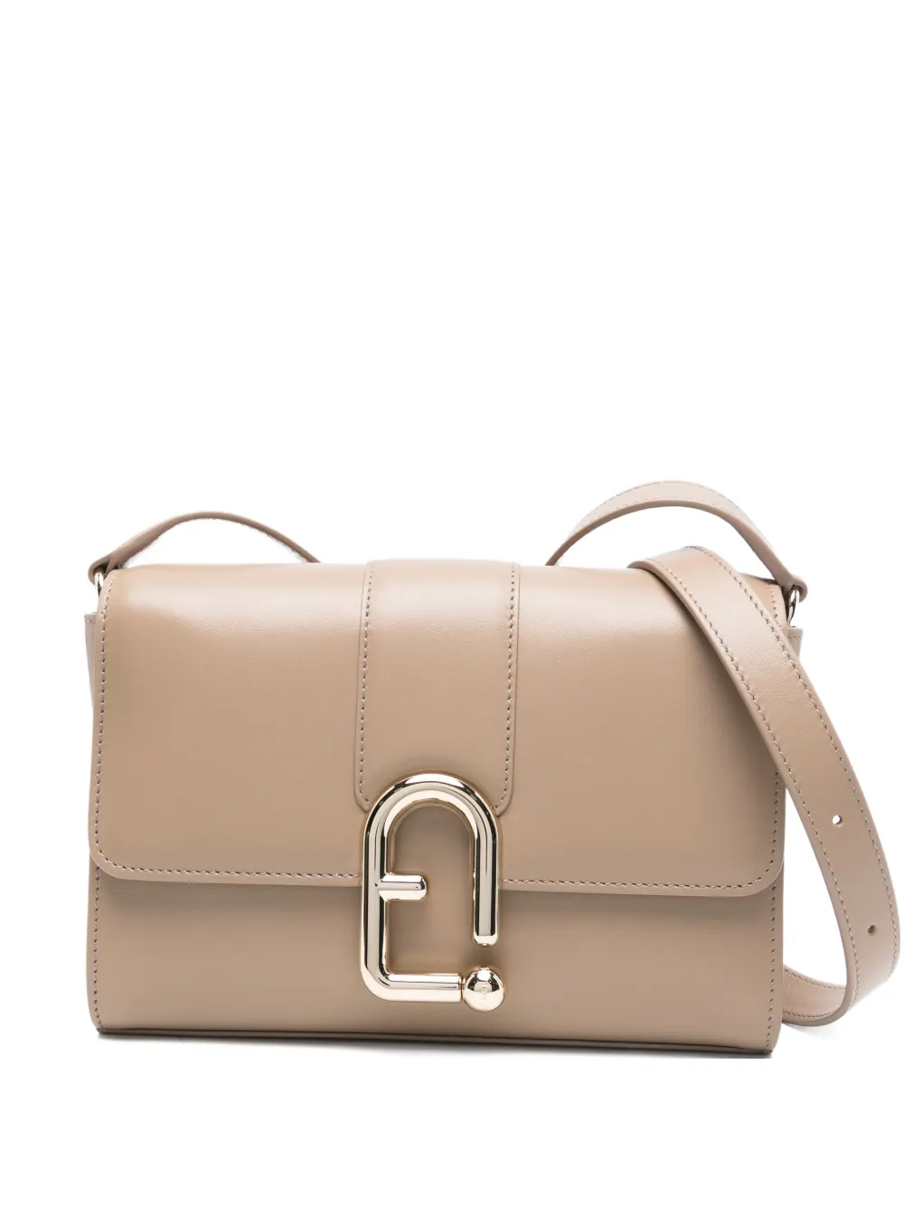 Furla Kleine Urban crossbodytas met gespdetail Beige