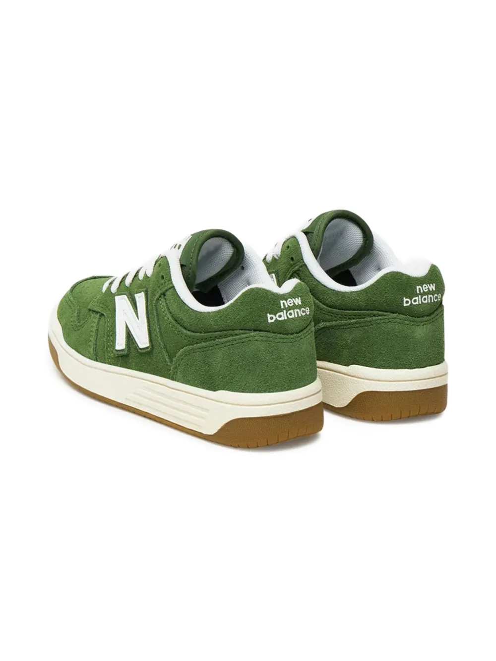 New Balance Kids B480 lace-up suede sneakers | Teen Boy Shoes | Image 2