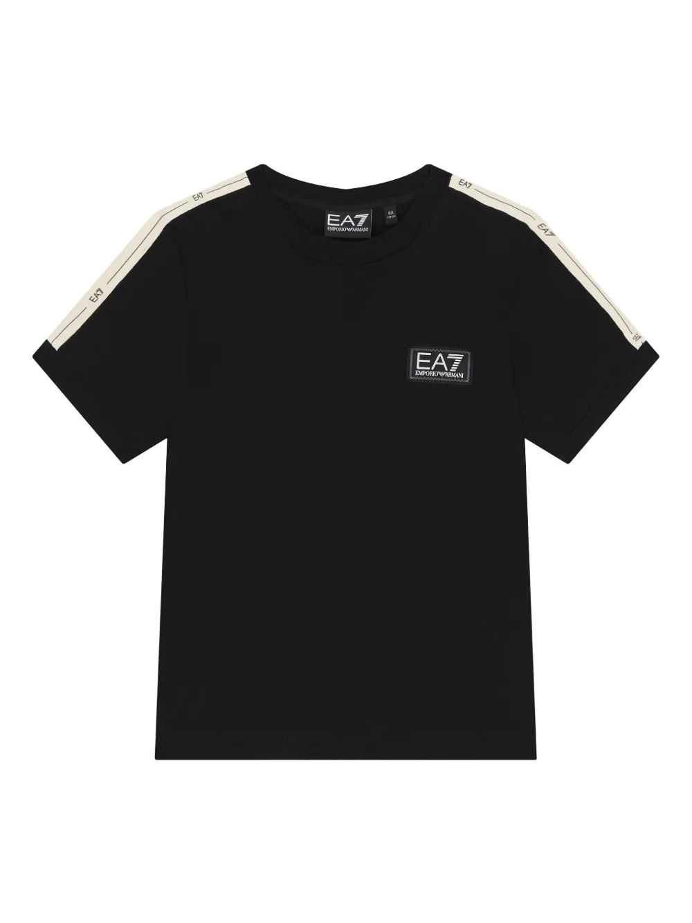 Emporio Ar i Kids logo T-shirt Zwart