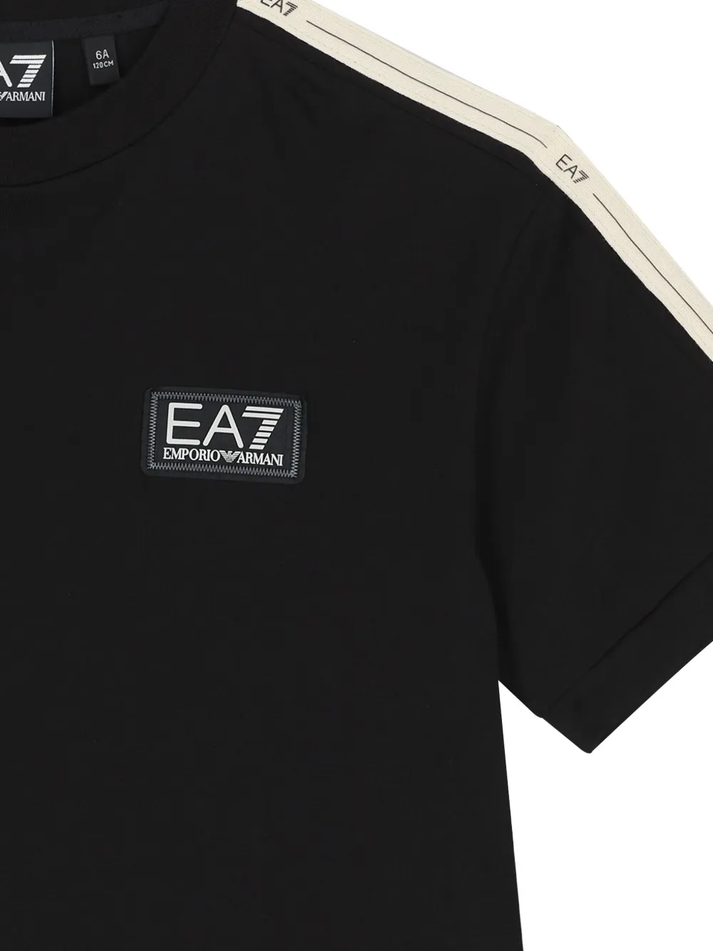 Emporio Armani Kids logo T-shirt Zwart