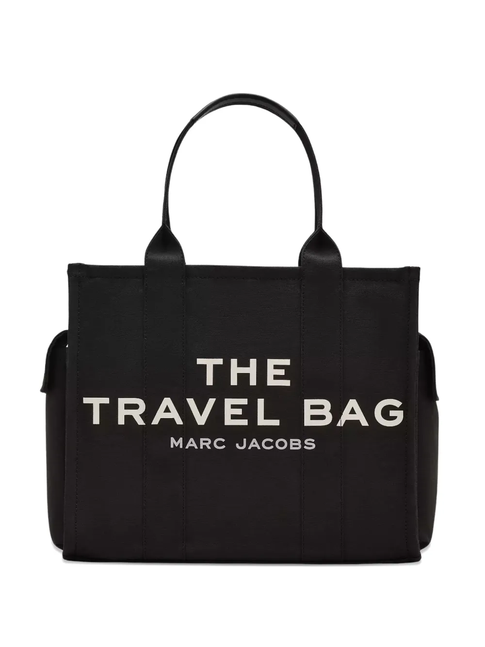Marc Jacobs The Large Canvas Travel Tote Bag In Black