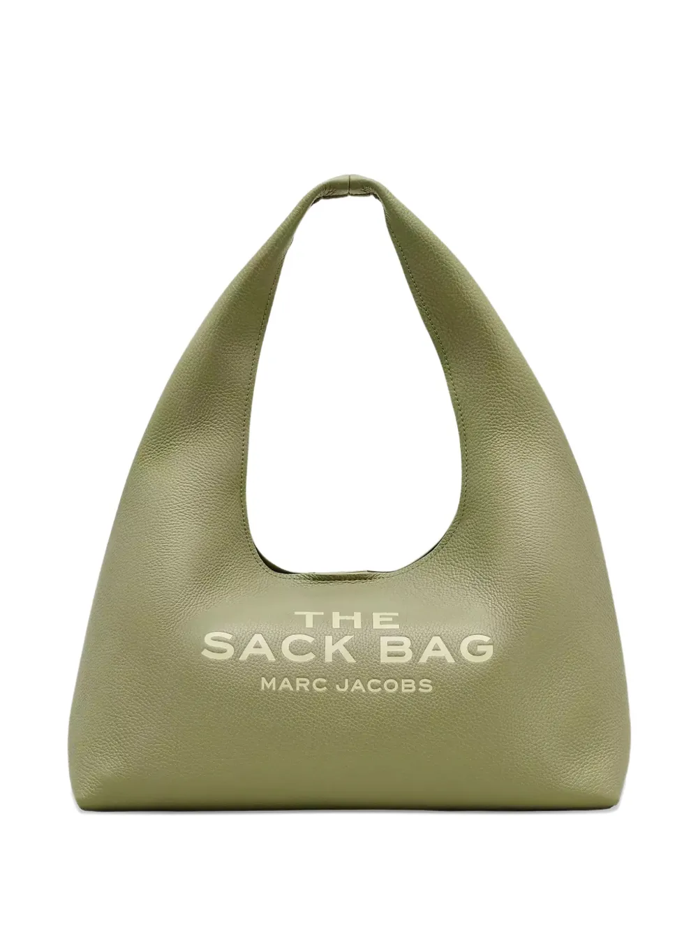 Marc Jacobs The Sack Logo-plaque Leather Shoulder Bag In Green