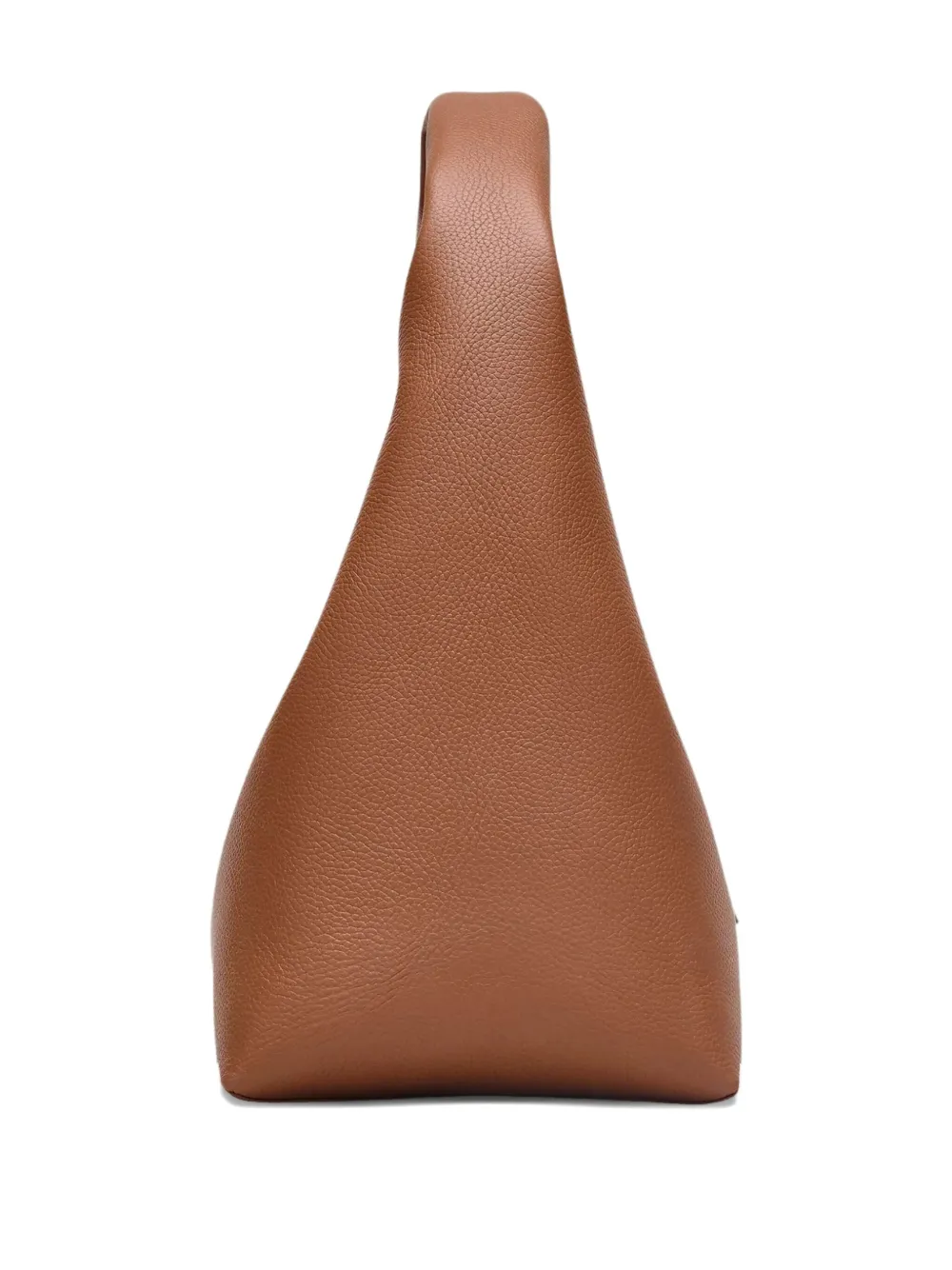 Marc Jacobs The Sack leren schoudertas met logo-reliëf Bruin