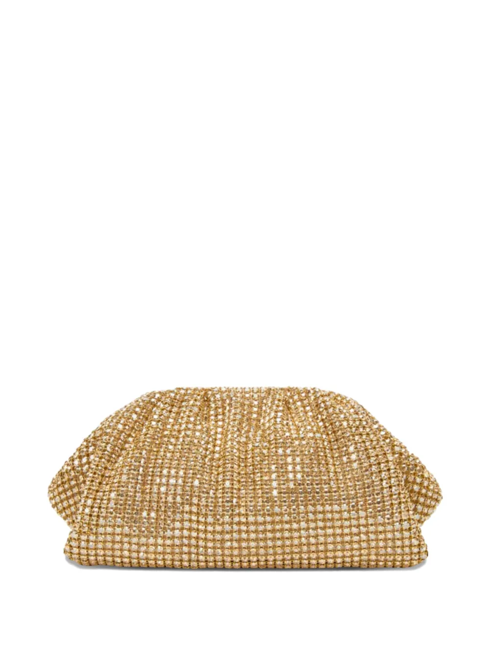 Self-portrait Chainmail Crystal Embellished Clutch In Pink