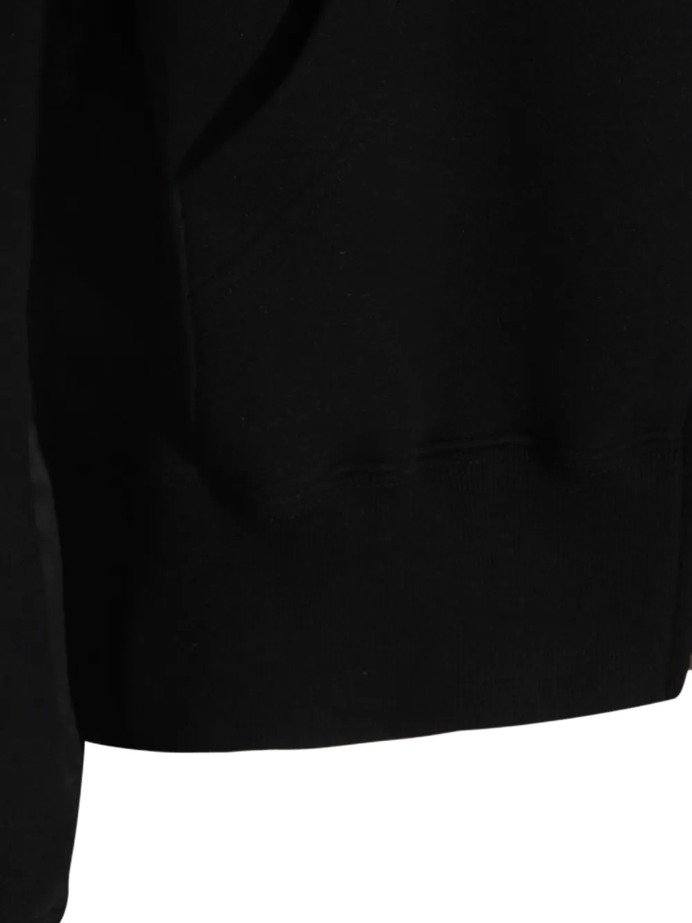 sacai hooded zip-front jacket Zwart
