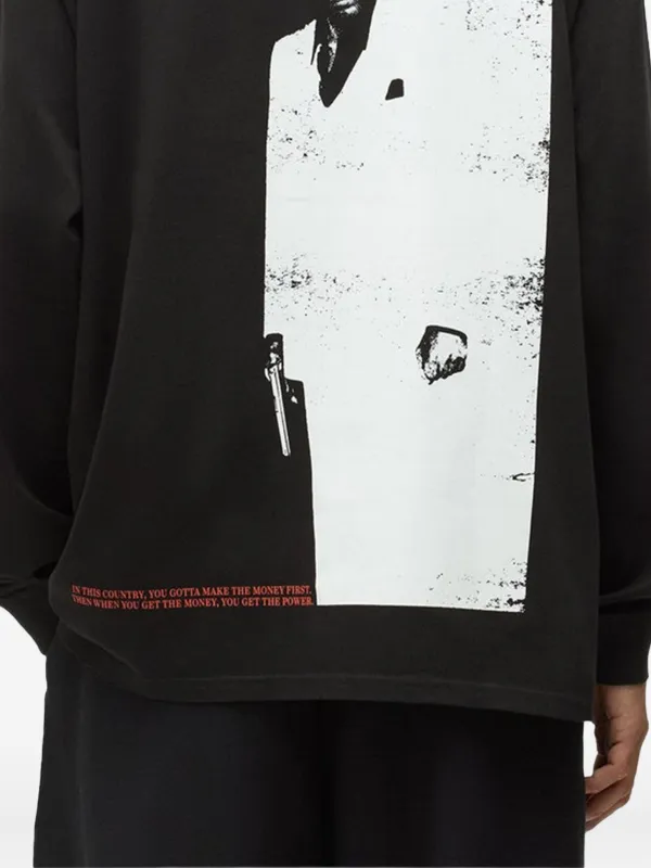 KITH x Scarface Tony Montana long-sleeves Top | Black | FARFETCH