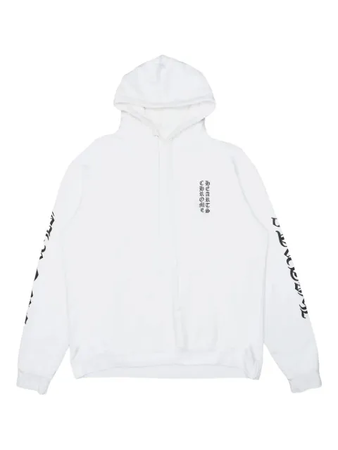 Chrome Hearts logo-print hoodie