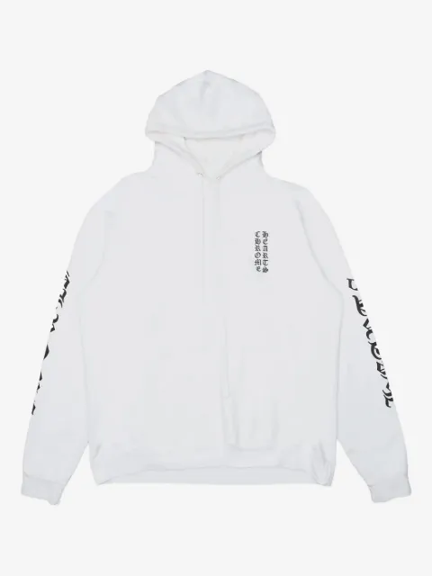 Chrome Hearts logo-print hoodie