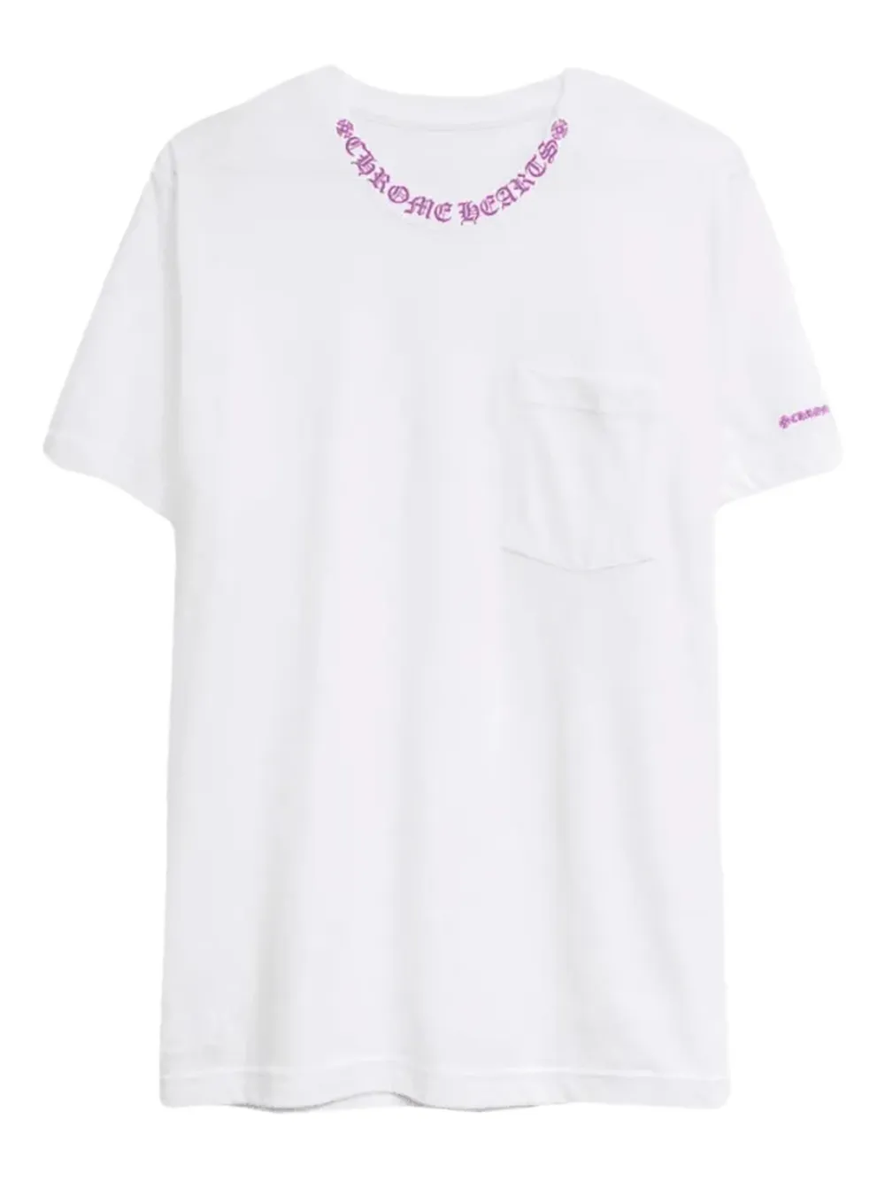 logo-collar pocket T-shirt