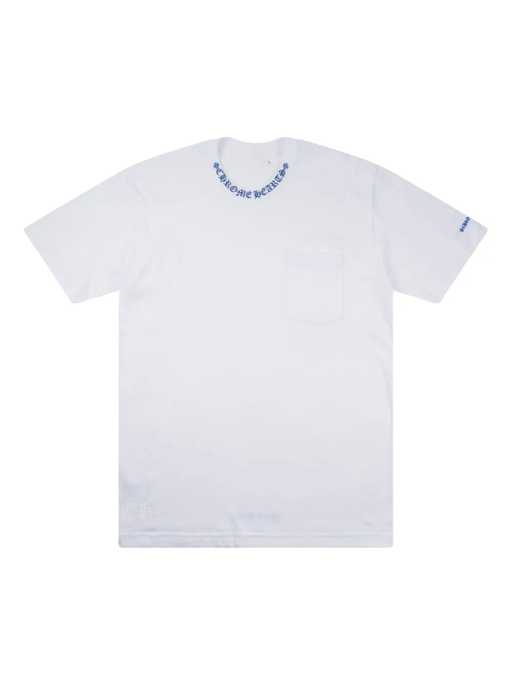 Chrome Hearts logo-collar pocket T-shirt | White | Image 1