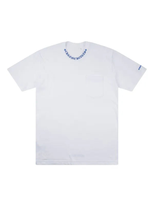 Chrome Hearts logo-collar Pocket T-shirt | White | FARFETCH
