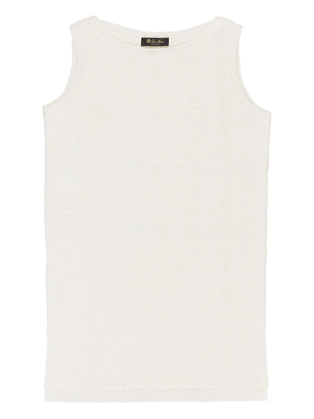 boat-neck knitted top