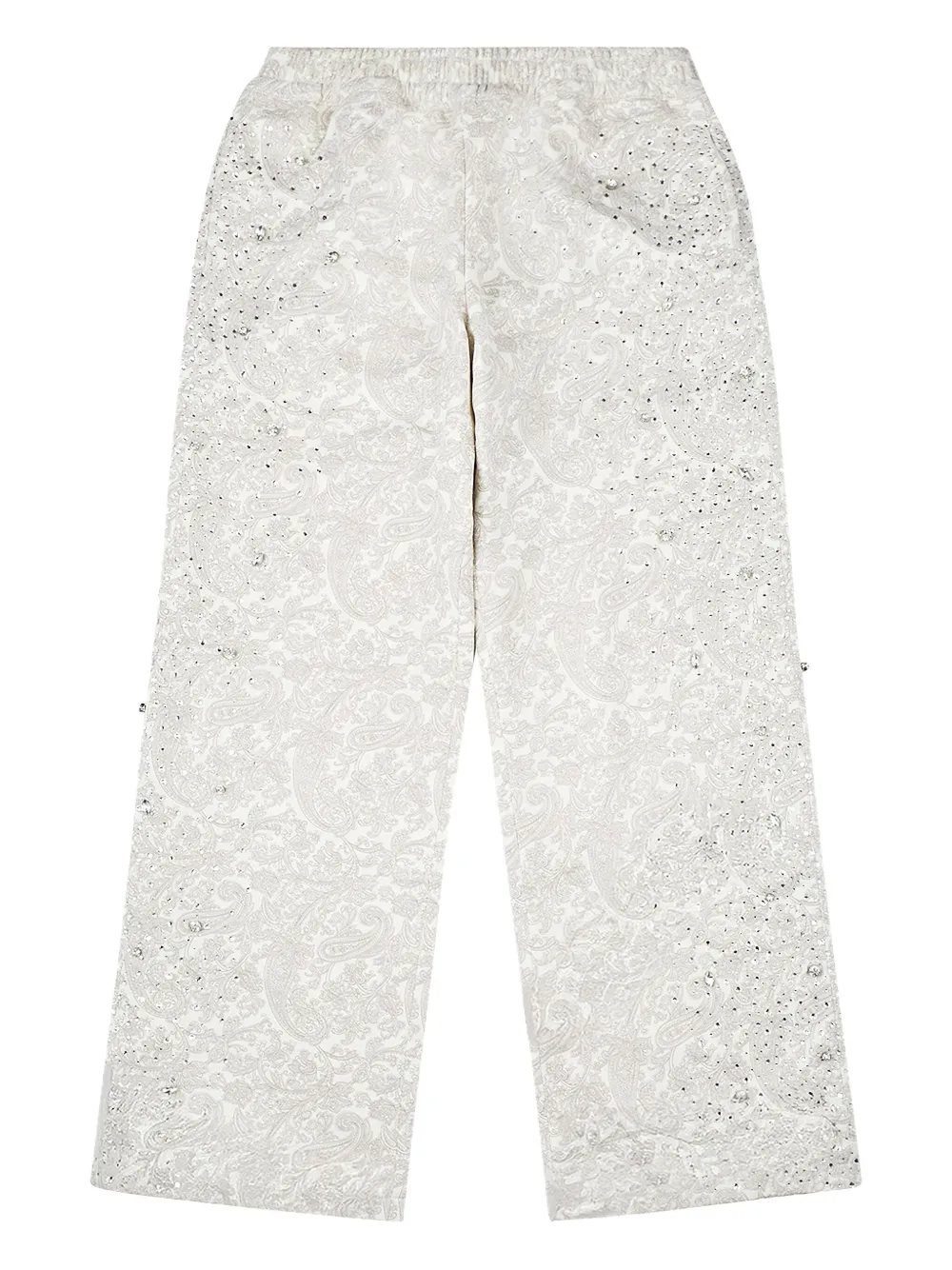Cashew Blossom Pearl embellished brocade track pants
