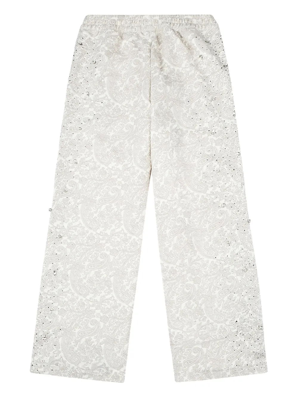 BIRTH OF ROYAL CHILD Cashew Blossom Pearl embellished brocade track pants - Grijs
