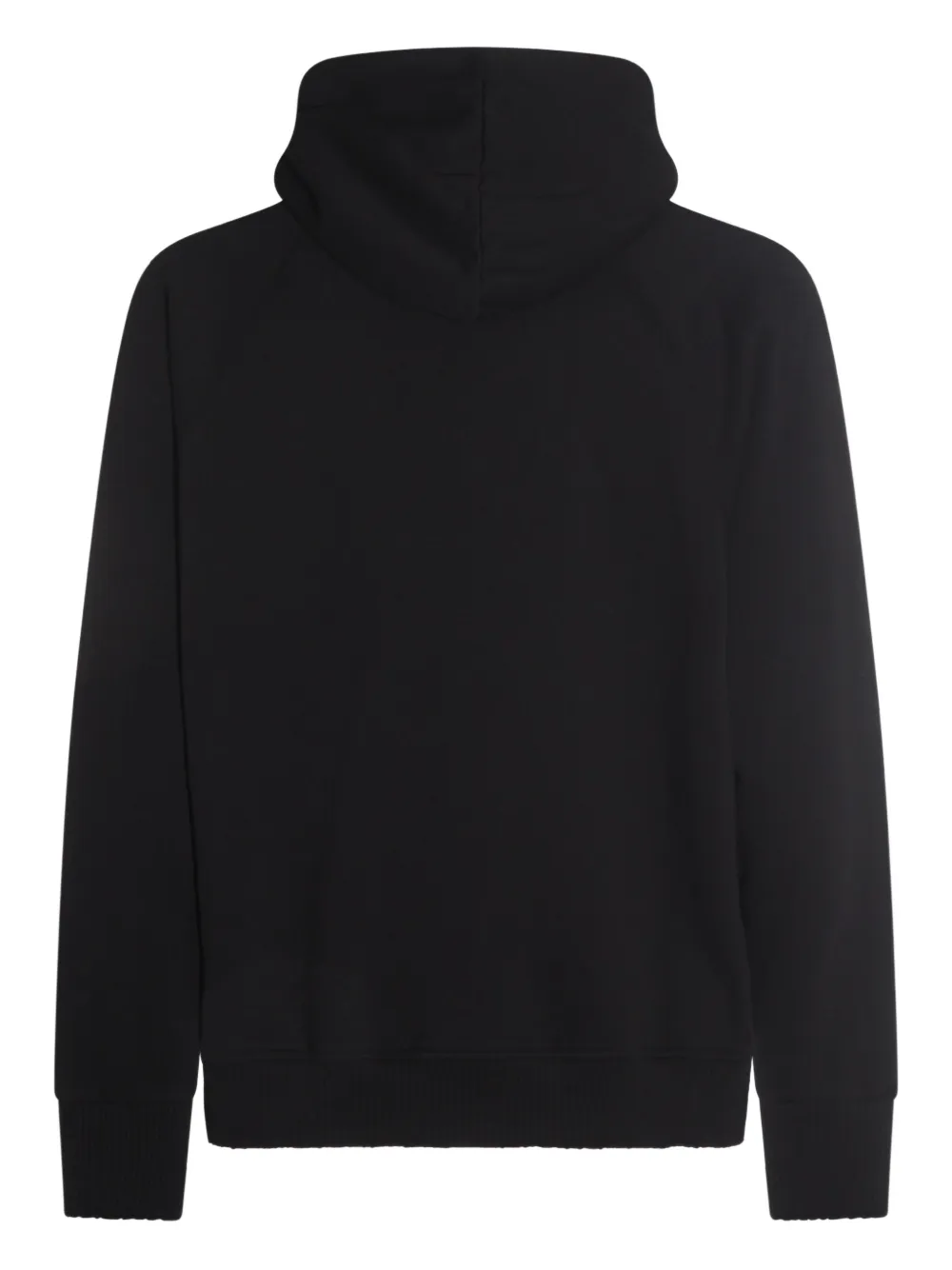 Thom Krom cowl-neck raglan-sleeve hoodie Zwart