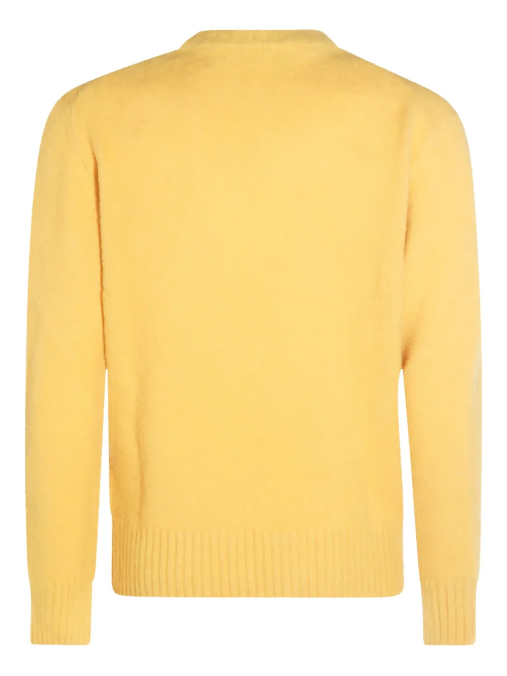 Piacenza Cashmere ribbed-cuffs wool sweater - Geel