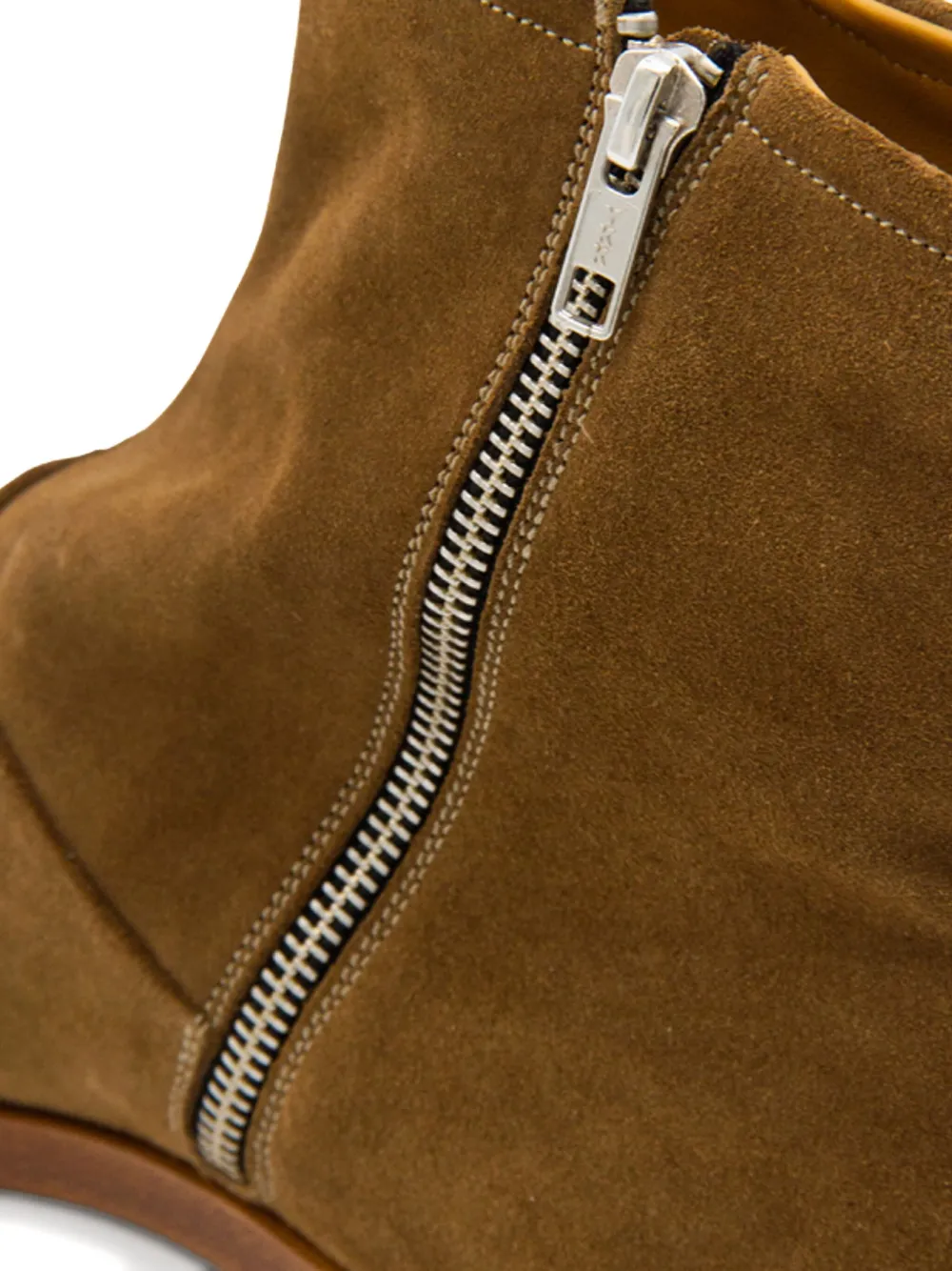 Common Projects zip-detail suede boots Brown