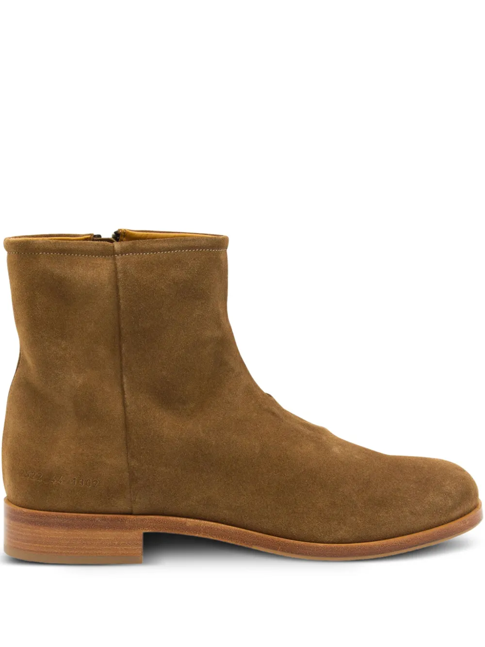 Common Projects zip-detail suede boots | Brown | Image 1
