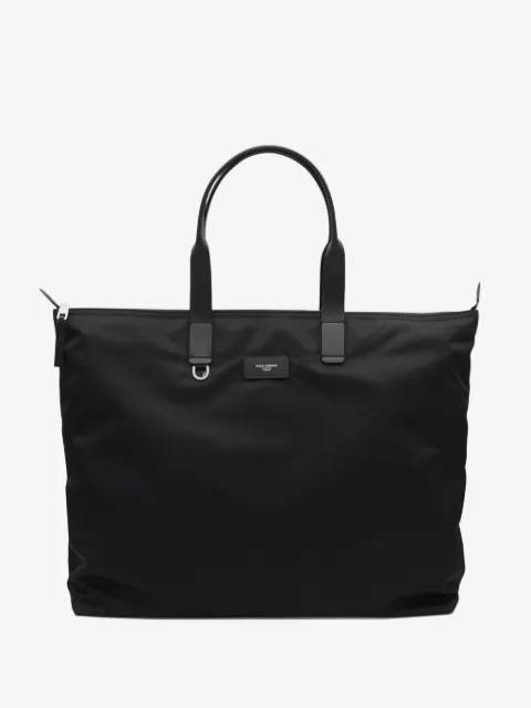 Dolce & Gabbana leather-handle zipped tote bag