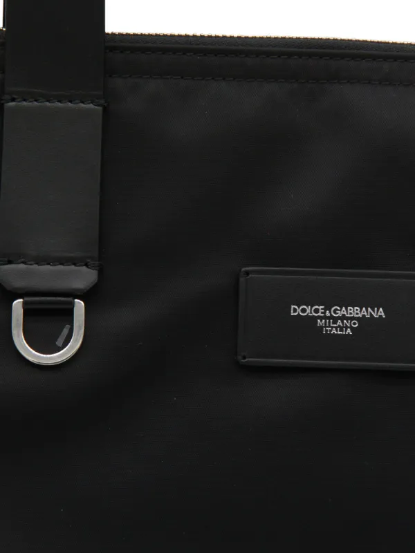 Dolce & Gabbana レザーハンドル ハンドバッグ | ブラック | FARFETCH JP