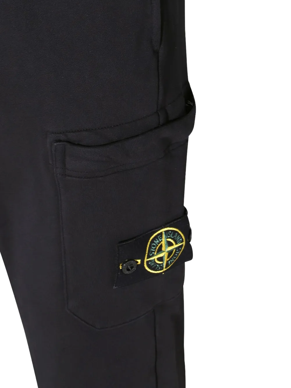 Stone Island patch-pocket drawstring trousers Zwart