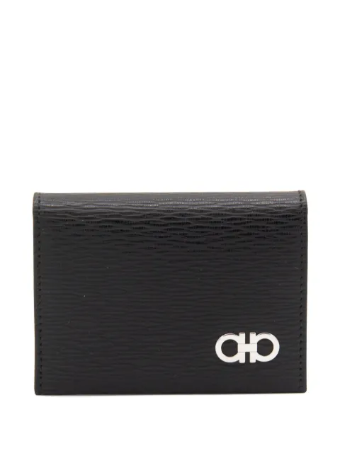 Ferragamo 간치니 엠보스드 레더 카드홀더