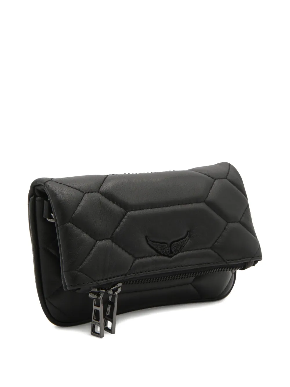 Zadig&Voltaire nano Rock quilted shoulder bag Zwart
