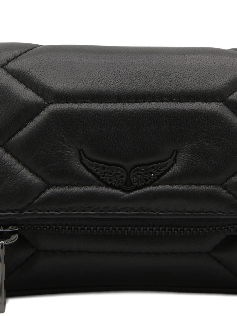 Zadig&Voltaire nano Rock quilted shoulder bag Zwart