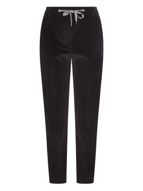 Eleventy drawstring straight trousers