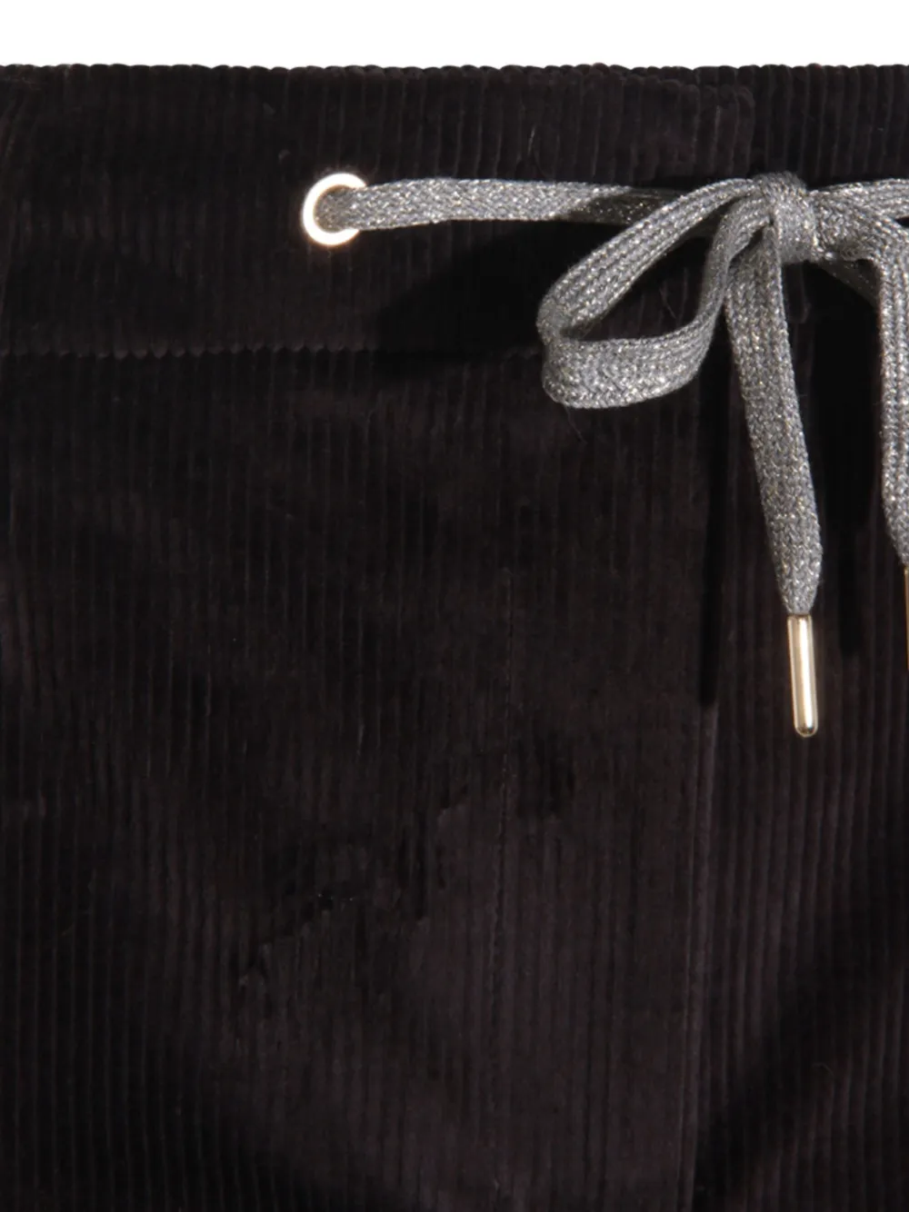 Eleventy drawstring straight trousers Zwart