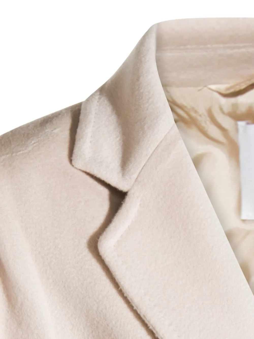 Eleventy belted single-breasted coat Beige